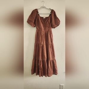 Brown maxi dress